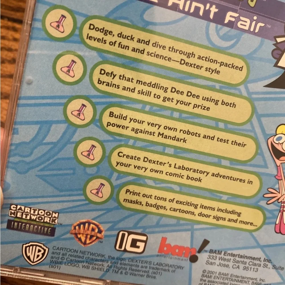 Dexter's Laboratory: Science Ain't Fair (PC Computer Video Game Vintage Y2K)